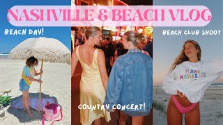 VLOG: Nashville trip, country concert, & Florida beach day!!
