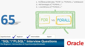 Oracle PL SQL interview question | Oracle FOR vs FORALL | Oracle FORALL advantages and limitations