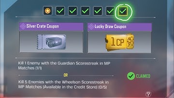 Kill 1 Enemy with the Guardian Scorestreak in MP Matches (1/1) ✅