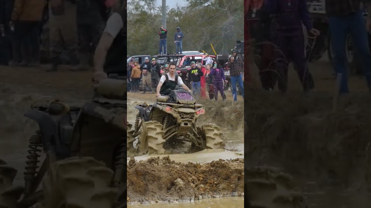 Mud Racer Smacks His Face On His Can Am!! #shorts #offroad #trending #mud #racing #canam #bounty