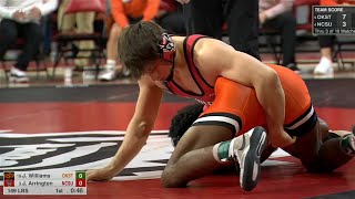 149lbs Jackson Arrington (NC State) vs Jordan Williams (Oklahoma State)