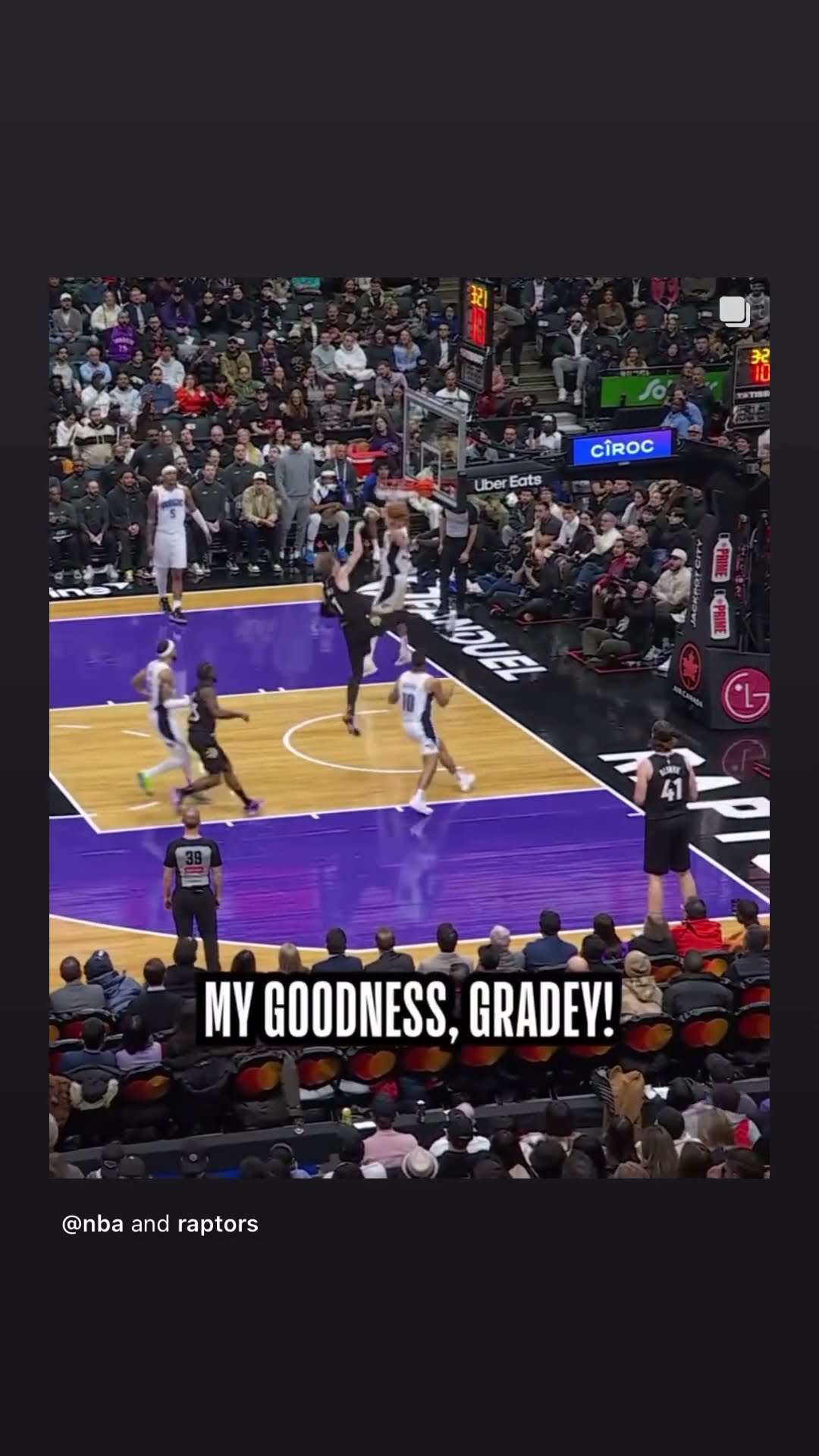 Gradey takes flight #hoodnews #GradeyDick #toronto #raptors #NBA #basketball #viralvideo #sports #us
