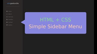 Celebrity HTML CSS - Simple Sidebar Menu Net Worth