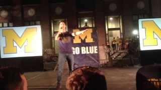 Darren Criss' speech at UM Pep Rally