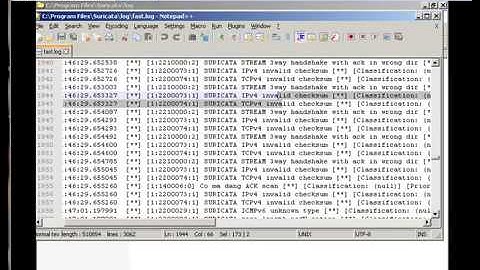 Demo Suricata detect Scan