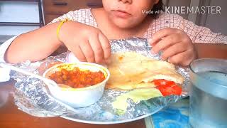 Chole Batura || Anamika ASMR || Mukbang || Eating show || Breakfast Item