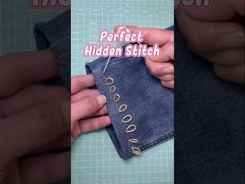 Perfect Hidden Stitch Tutorial 🧵✨ #tips #diy #sewing