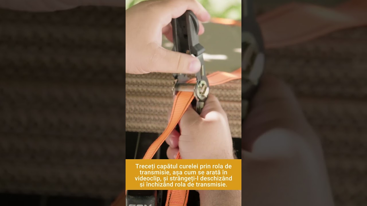 Cargo safety strap with hook and pulley | Cartech | 48455 rom