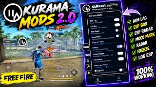FAKE LAG "Kurama Modz 2.0"👑 | 🥶 FREEZE + V2 +TELEKILL ♾️ + GOST  💥 | FF OB55 ANTIBAN 💯 | HACKER 2.0 screenshot 4
