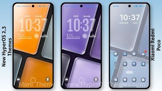3 New HyperOS 2/3 Control centre Themes for Xiaomi,Redmi,Poco | 3 Best HyperOS 2/3 Themes