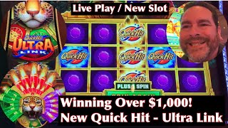 Quick Hit Ultra Link - New Slot Shows What It Can Do!  Over $1,000 Win!