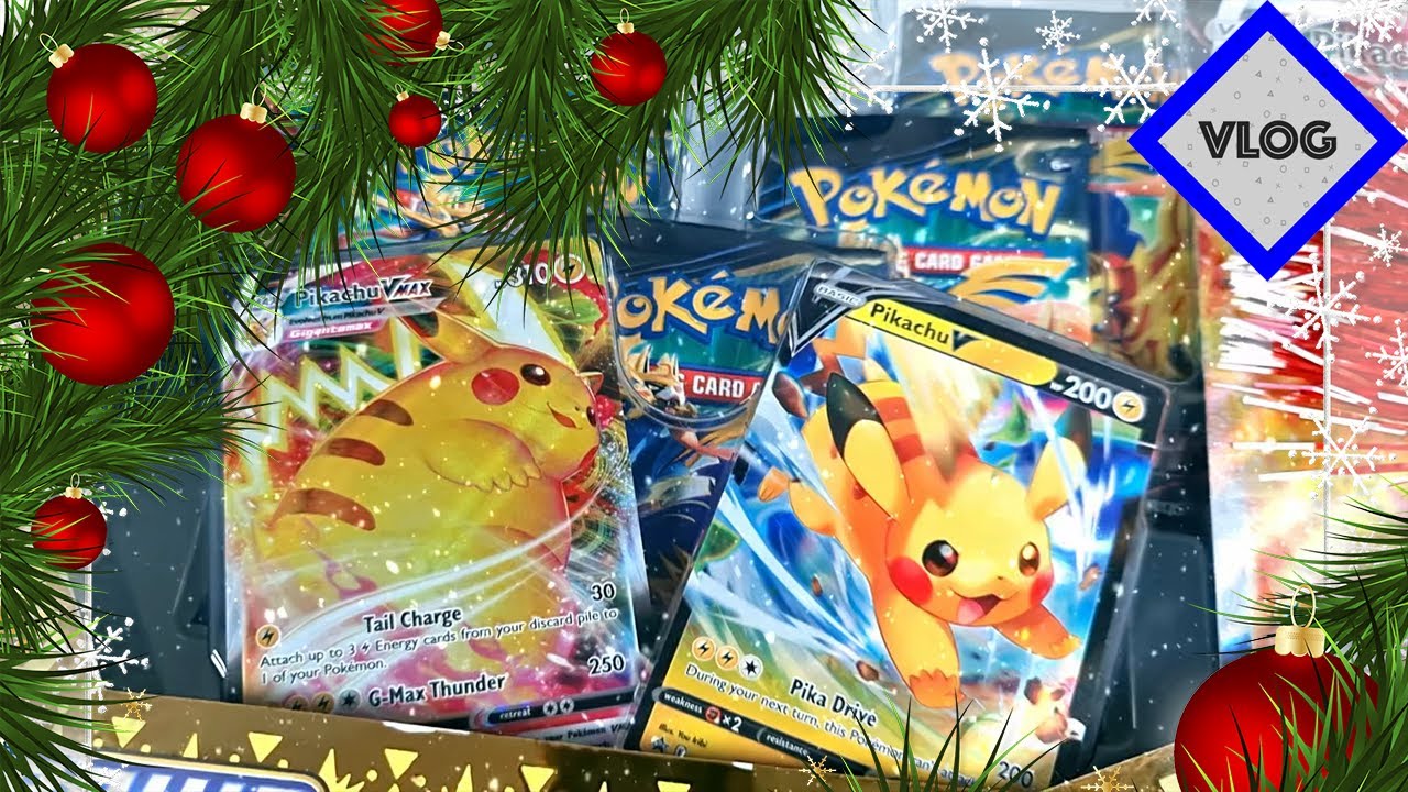 Новогодняя распаковка! / Pokemon Pikachu V Max Set / Winter Holidays Special