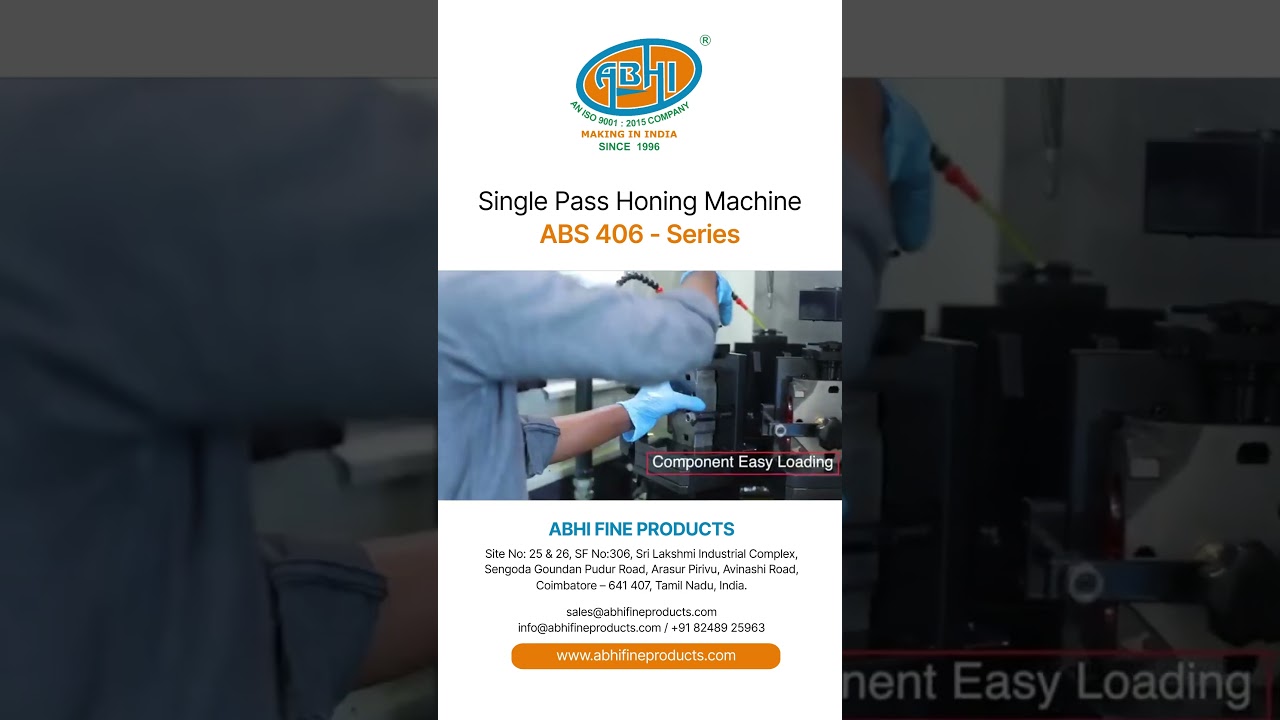 ABS 406 - Series Single Pass Honing Machine