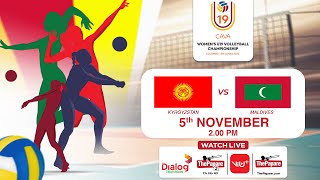 Kyrgyzstan vs Maldives - CAVA Women's U19 Volleyball Championship 2025