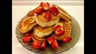 Вкуснейшие оладьи как булочки. Оладьи на дрожжах!! Оладьи на молоке. Виктория Корица