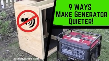 How to make a generator quieter - 9 Ways That Work!