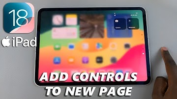 iOS 18 - How To Add Controls To a New Control Center Page On iPad