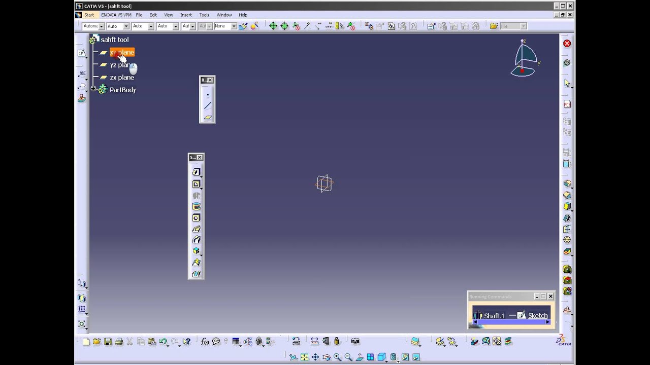 How to draw in CATIA Tutorial 2 Shaft tool YouTube