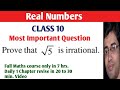 Prove that root 5 is irrational | Prove that √5 is irrational |Class 10 Chapter 1 real numbers ncert