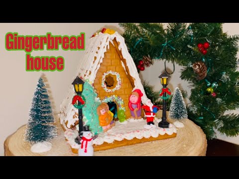 How to make glue gingerbread house