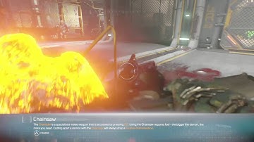 DOOM PS4  how to get the chainsaw