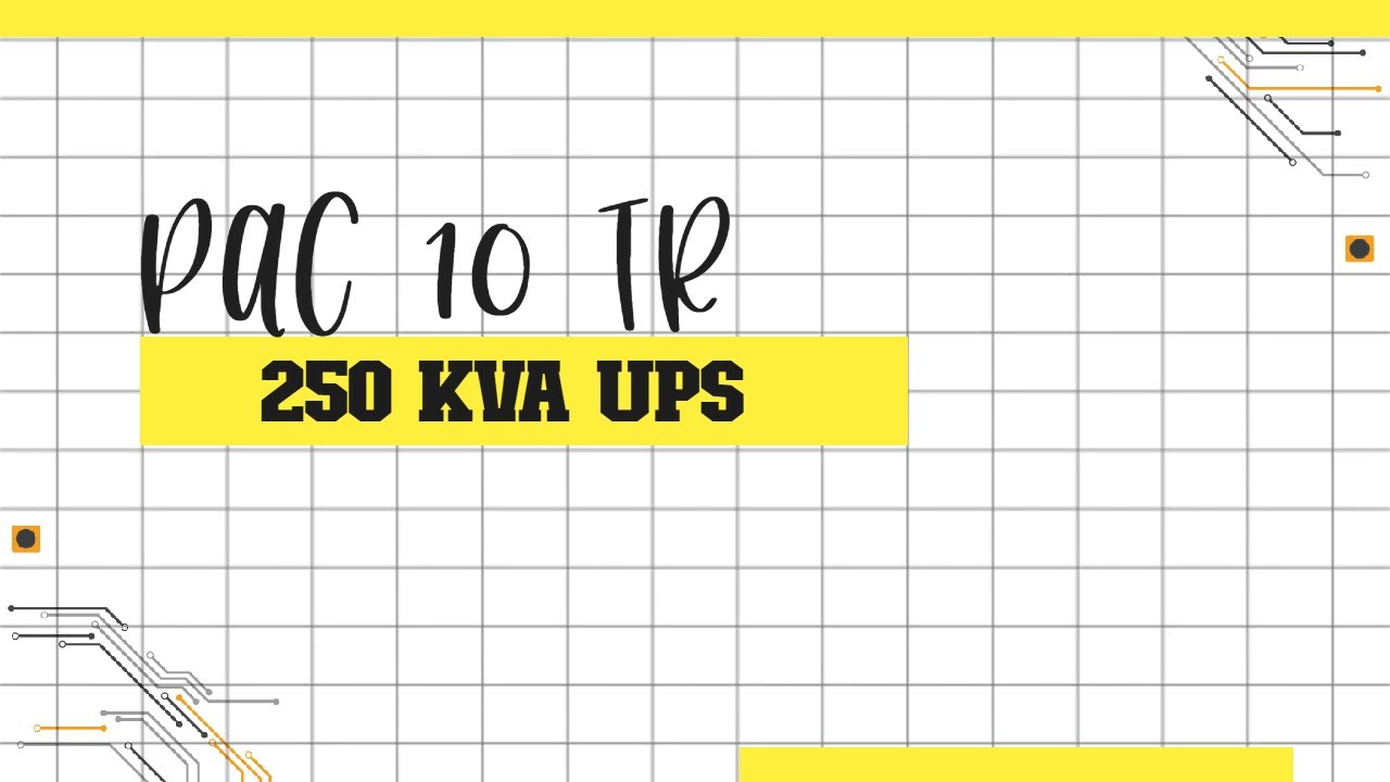 Schneider 250 kVA UPS lithium-ion to support a site that includes a PAC 10 TR 