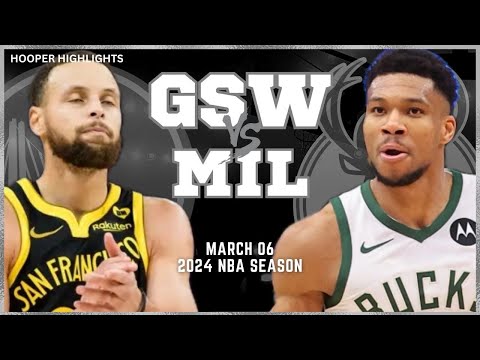 Golden State Warriors vs Milwaukee Bucks Full Game Highlights | Mar 6 | 2024 NBA Season