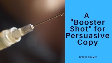 A Copywriting "Booster Shot" - 3 Keys to Persuading People into Action