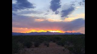 Cloudy Spring Day above Portal, Arizona and the Chiricahua Mountains