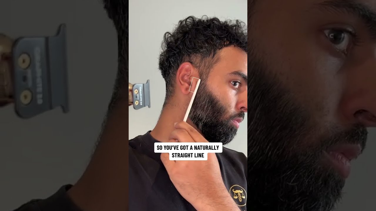 How To PERFECTLY Shape Your Beard Ear Line Hack That Works Every Time Shorts