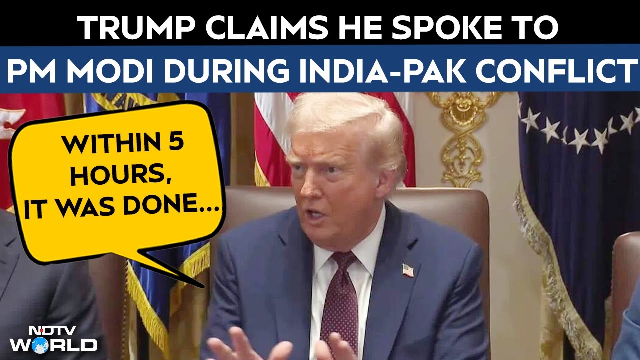 Trump News | Trump Claims He Brokered Peace Between India & Pak In 5 hours After A Call With PM Modi