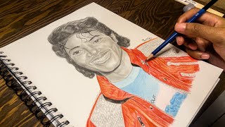 Drawing Michael Jackson  Timelapse | Jamael