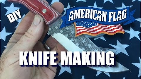 Complete Build: How to Make an American Flag Knife | Berg Knife Making