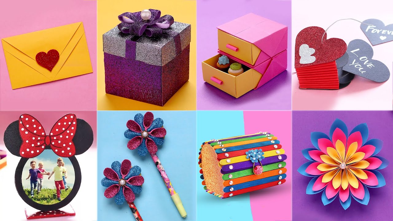 10 Craft Ideas | Paper Craft | Art and Craft | Craft Ideas - YouTube
