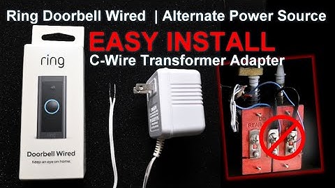 Ring Video Doorbell Wired - 2021 Release | How to Use Wall Outlet Power Source
