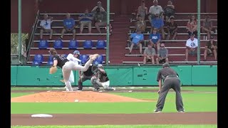 Matt Bataska pitching at Garden City Wind, July 15th 2024