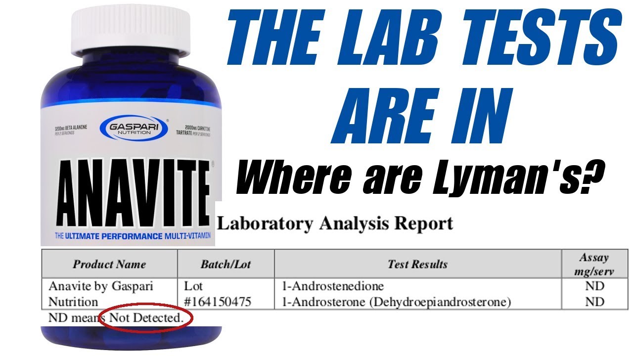 Gaspari Anavite LAB TESTS