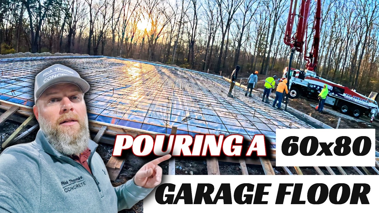 125-yard Garage Floor - SET UP - POUR