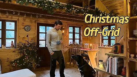 Preparing for My Off-Grid Cabin Christmas | Alone With My Dog 🎄