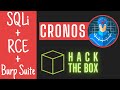 SQL Injection Login Bypass + Remote Code Execution = Rooted Cronos (Hack The Box Series)