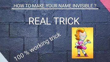 How to make your name invisible | Real trick | Mini Legend