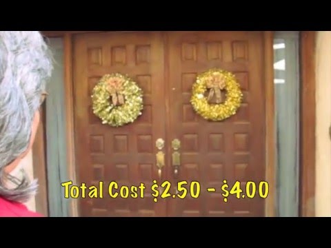 How to make an Easy Tinsel Wreath | Tinsel Garland Wreath | Tinsel Garland Craft | Christmas Wreath