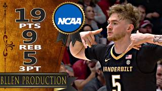 Tyler Nickel - 19 Pts, 9 Reb Full Highlights｜Vanderbilt Commodores vs Arkansas Razorbacks｜2026.03.15