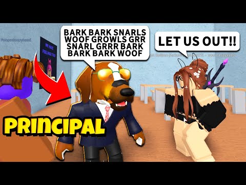 DOG PRINCIPAL TROLLING in ROBLOX HIGH SCHOOL