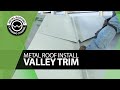 How to install open valley trim on metal roof easy step by step exposed fastener panels