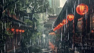 Falling Asleep in a Cozy Bedroom in the Rain☔ | Nature rain sounds for Deep Sleep, Insomnia Relief