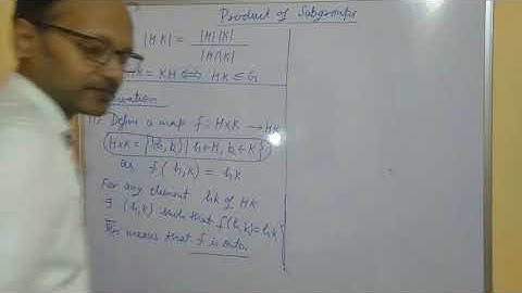 Group Theory Lecture 6 E || Product of Subgroups