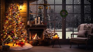 Relaxing Christmas Soft Piano Music - Calm, Relax, Sleep, Study - Christmas Songs with Fireplace