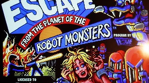 Atari ST Arcade - Marc Plays Escape From The Planet Of The Robot Monsters