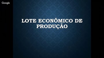 Lote Econômico de Produção